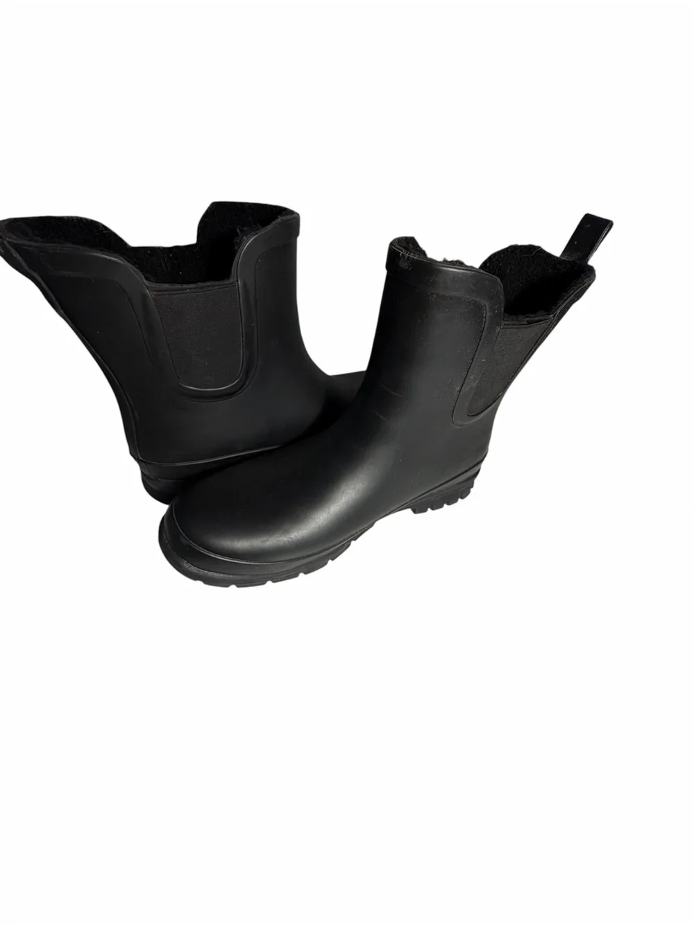 Eddie Bauer Hailey Women’s Black Waterproof Lined Rain Boots Sz 9